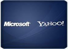 Microsoft Yahoo logos